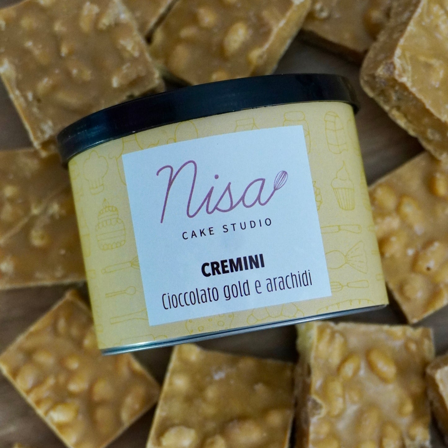 Cremini cioccolato gold e arachidi