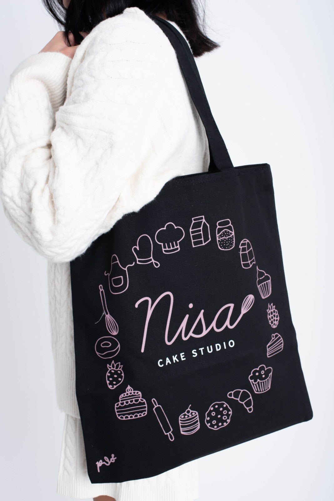 Tote bag Nisa nera