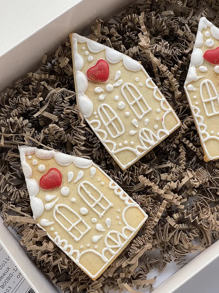Santa’s cookie box 🎅 - 6 biscotti casetta 🏠