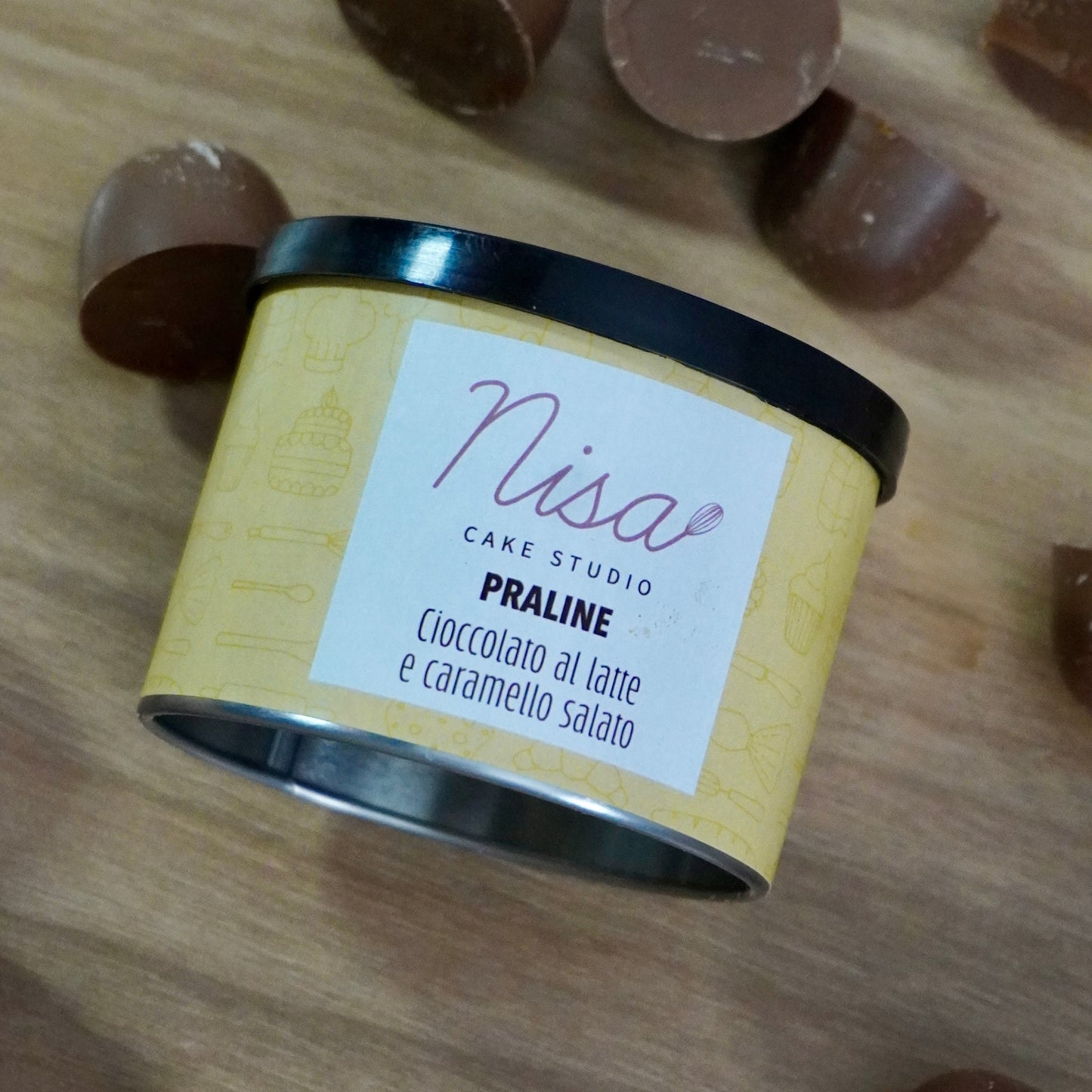 Praline di cioccolato al latte e caramello salato