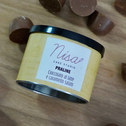 Praline di cioccolato al latte e caramello salato