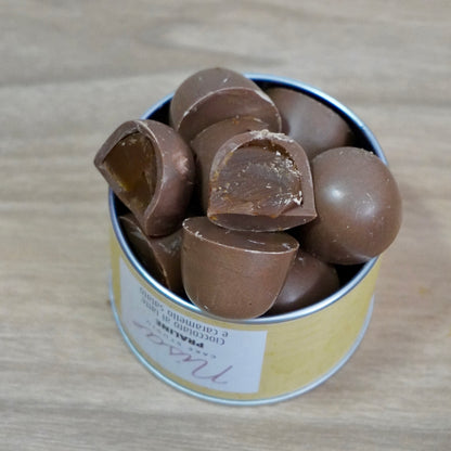Praline di cioccolato al latte e caramello salato