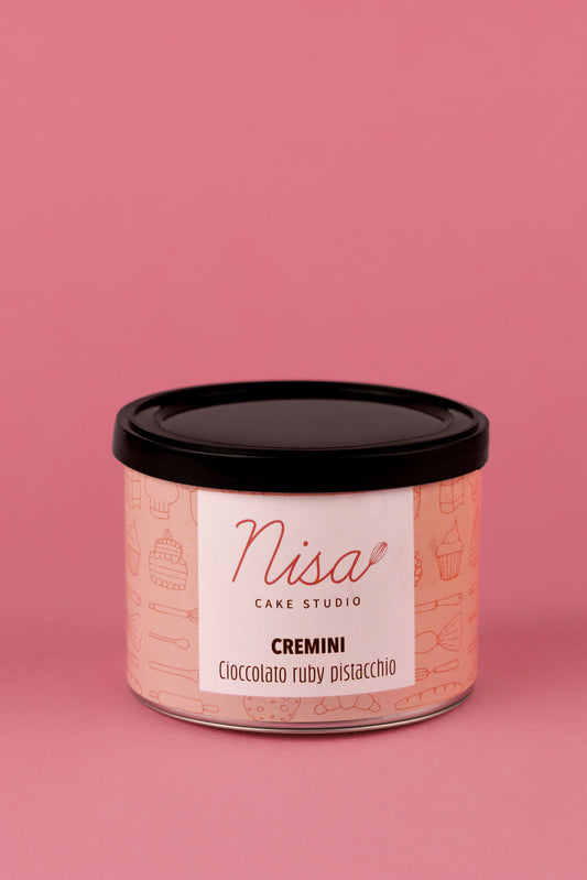 Cremini cioccolato ruby e pistacchio